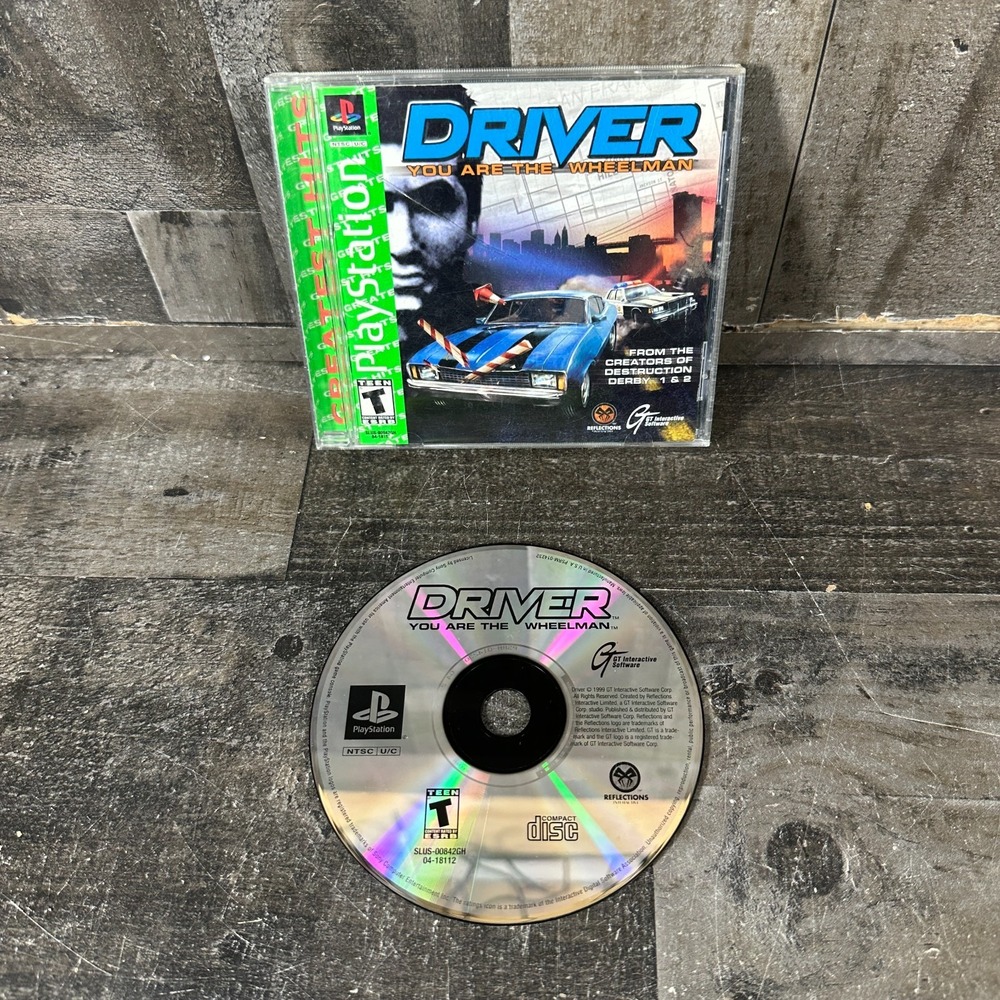 Driver 1 Greatest Hits (Sony Playstation 1 PS1) Tested